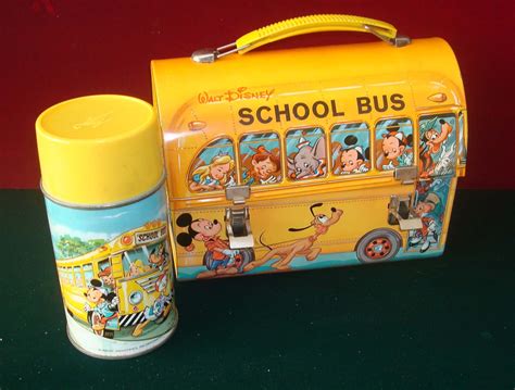 1960s metal lunch box|1960s lunch boxes with thermos.